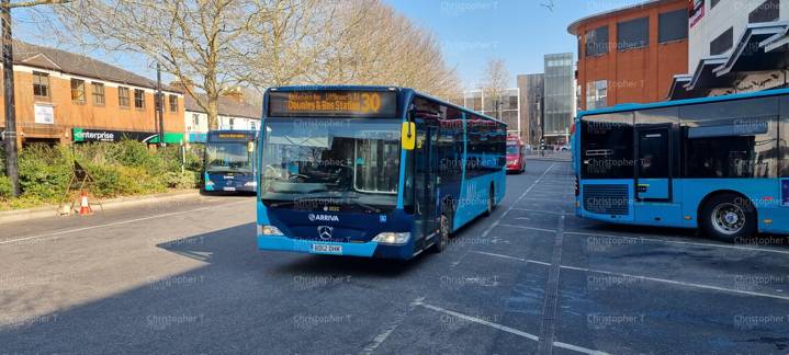 Image of Arriva Beds and Bucks vehicle 3032. Taken by Christopher T at 11.36.30 on 2022.03.08